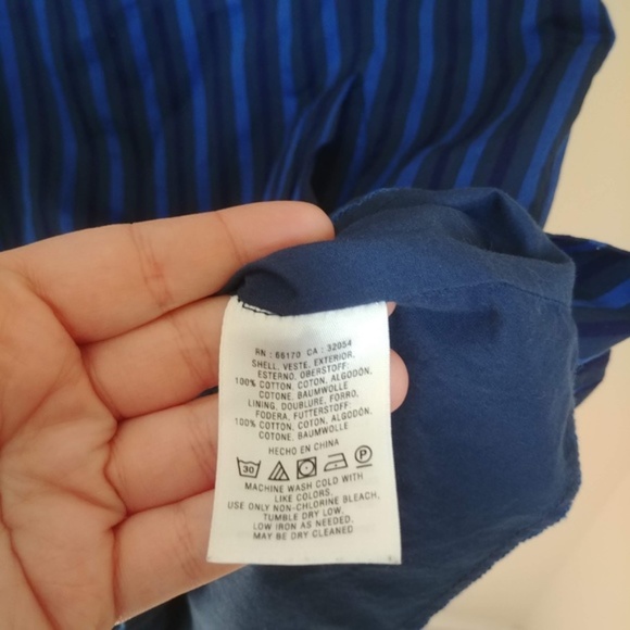 Anthropologie HD in Paris Blue Striped Shift Dress - Picture 10 of 11